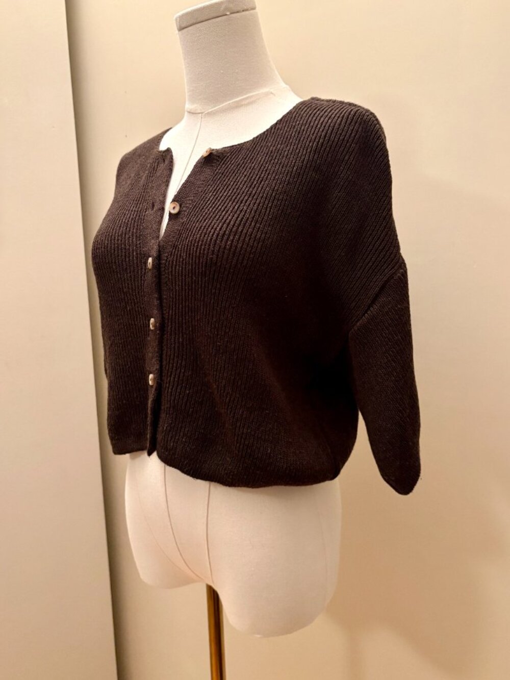 ASOS Cropped Button-Up Sweater - Picture 4 of 8